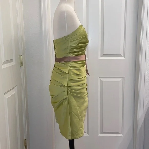 033: ALFRED ANGELO formal rouched mini dress in size S - Picture 5 of 9